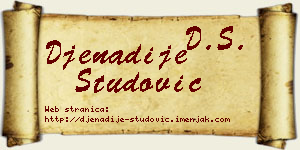 Đenadije Studović vizit kartica